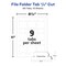 Avery Printable Hanging File Folder Tabs, 1/5 Cut, White, 90 Total (5567)